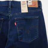 Levi's Classic Capris Dark Blue Wash Mid Rise Denim Jeans Size 10M / 30