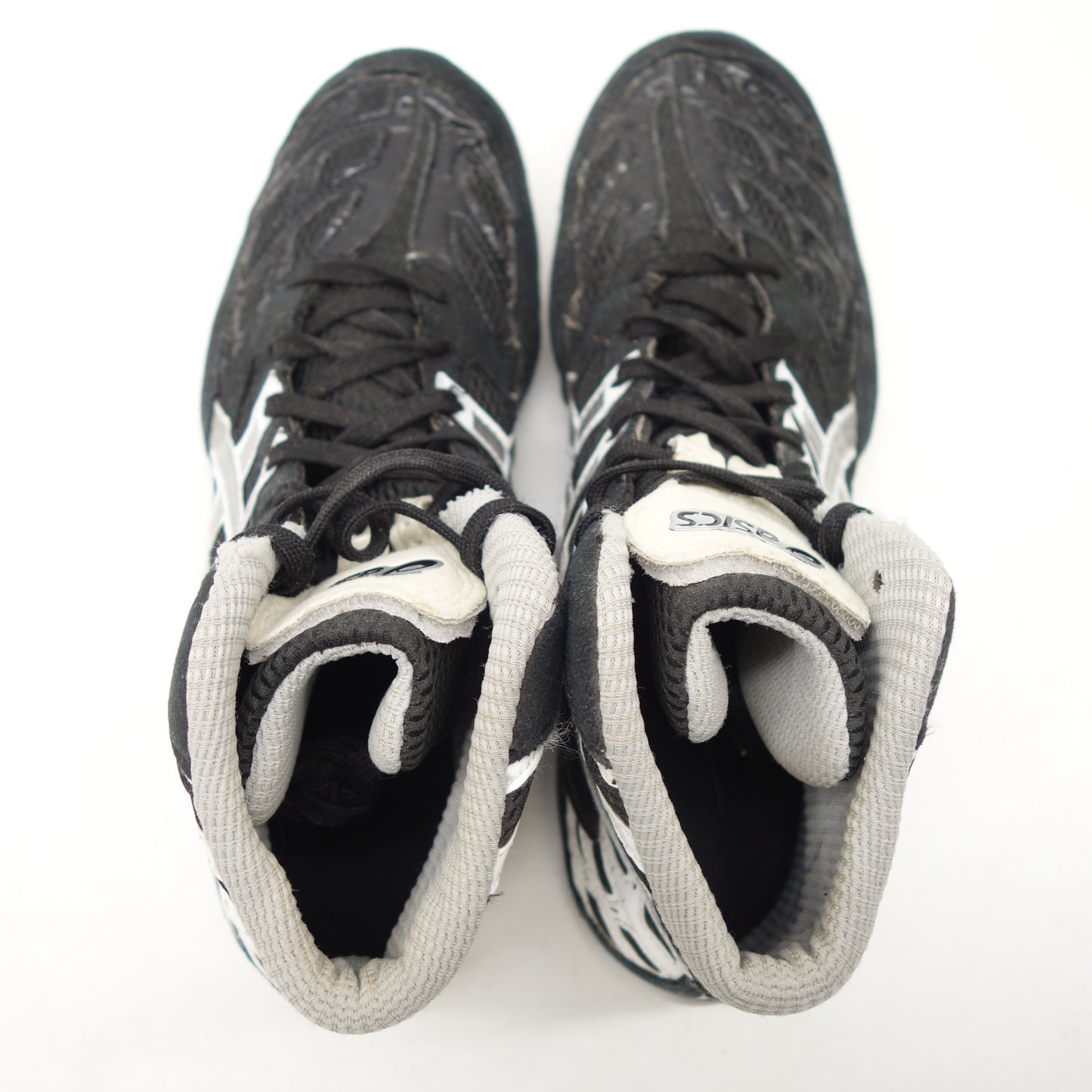 ASICS SPLIT SECOND Black Gray Matflex Wrestling Shoes J203J US 8 EU 39.5