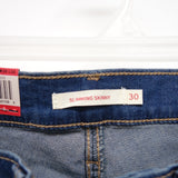 Levi's Womens Slimming Skinny Medium Blue Denim Jeans Size 10L / 30 x 32