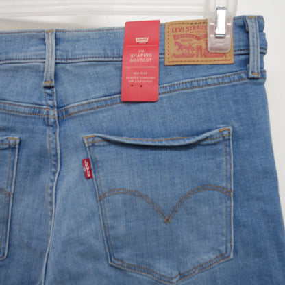 Levi's Womens 315 0037 Light Blue Stretch Shaping Skinny Denim Jeans Size 12M / 31 x 30