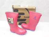 Kamik Kids Stomp Pink & Purple Rainboots Wellies Size 2 - Designer-Find Warehouse - 1