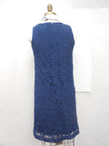 Ann Taylor LOFT Blue Tall Lace Shift Dress Size 6T - Designer-Find Warehouse - 5