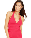 DKNY Swim Womens Coral Halter Swimsuit Tankini Top Size XS - Designer-Find Warehouse - 1