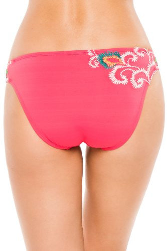 Lucky Brand Women's French Tapestry Tab Side Hipster Bikini Bottom Size M - Designer-Find Warehouse - 2