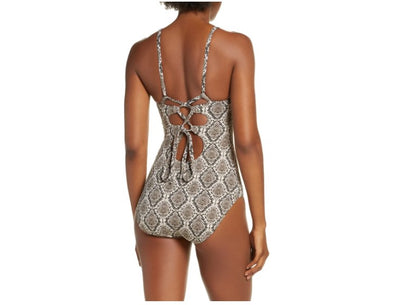 New Tommy Bahama Desert Python One-Piece Swimsuit US 12