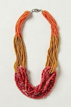 Anthropologie Tropic Waters Strand Necklace - Designer-Find Warehouse