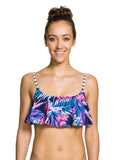 Roxy ARJX303039 Tropical Daydream Flutter Swim Top Size M - Designer-Find Warehouse - 1