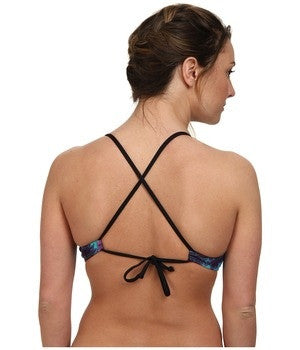 Carve Designs Swimwear Womens Criss Cross Back Palms Tamarindo Bikini Top Size L - Designer-Find Warehouse - 3
