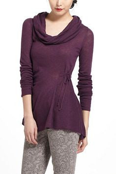 Anthropologie Plum Rosie Neira Jemima Cowl Neck Sweater Size M - Designer-Find Warehouse - 1