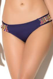 Lucky Brand Womens Navy Layla Hipster Bikini Bottoms Size Small - Designer-Find Warehouse - 1