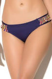 Lucky Brand Womens Navy Layla Hipster Bikini Bottoms Size Small - Designer-Find Warehouse - 1