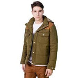 Levi's Mens Olive Green Stitch Hooded Thick Jacket Coat Size Medium - Designer-Find Warehouse - 2