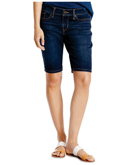 Levi's Womens Hemmed Bermuda Shorts In Cast Shadows Size 27 - Designer-Find Warehouse - 1