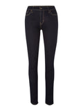 Levi's Blue Mid Rise Slight Curve Id Skinny Leg Jeans Size 00 24 X 32 - Designer-Find Warehouse - 1