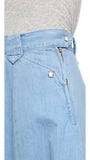 Levis Womens Vintage Sky Blue Casual A-Line Knee Length Skirt  Size 10 - Designer-Find Warehouse - 4