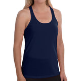 New Balance Womens Navy Basic Racer Back Tank Top Size Small - Designer-Find Warehouse - 1