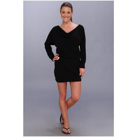 Beyond Yoga Womens Blk 3/4 Dolman Sleeve Mini Black Above The Knee Dress Size XS - Designer-Find Warehouse