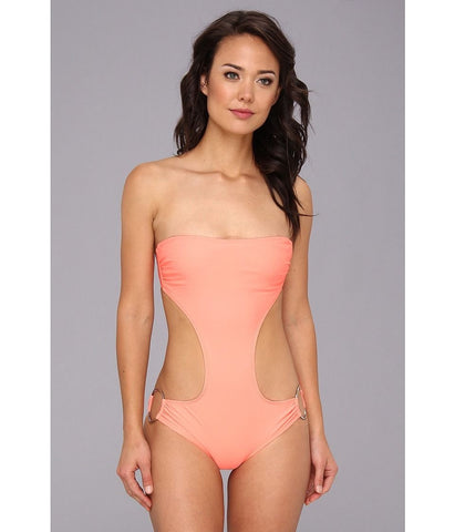 Body Glove Cassie Aurora Orange One Piece Monkini Swimsuit Size XS - Designer-Find Warehouse - 1