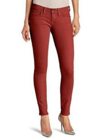 Lucky Brand Womens Canyon Red Charlie Slim Fit Skinny Ankle Denim Jeans Size 6 - Designer-Find Warehouse