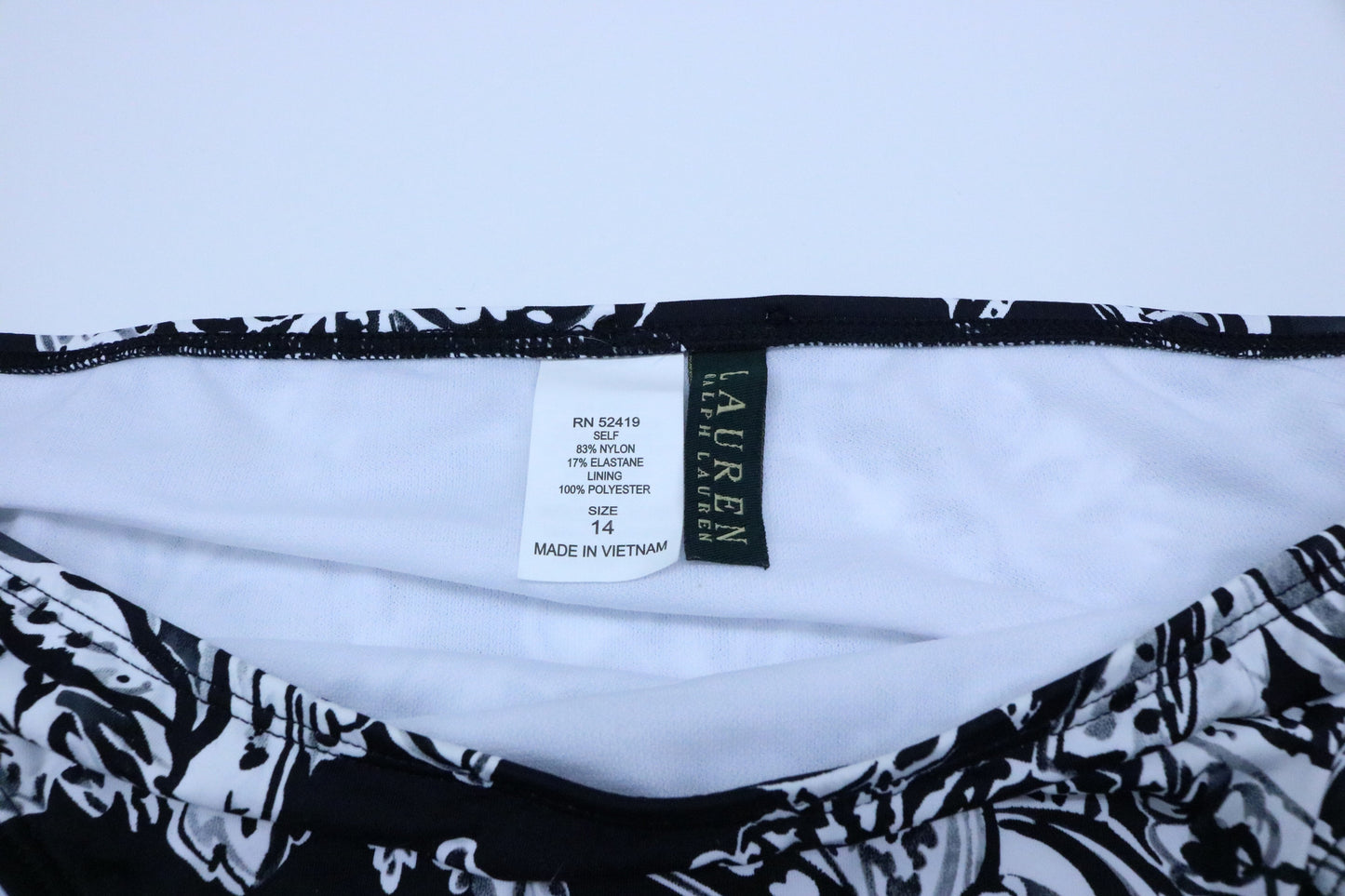 Lauren Ralph Lauren Swimwear Deauville Paisley Hipster Bikini Bottom Size 14 - Designer-Find Warehouse - 2