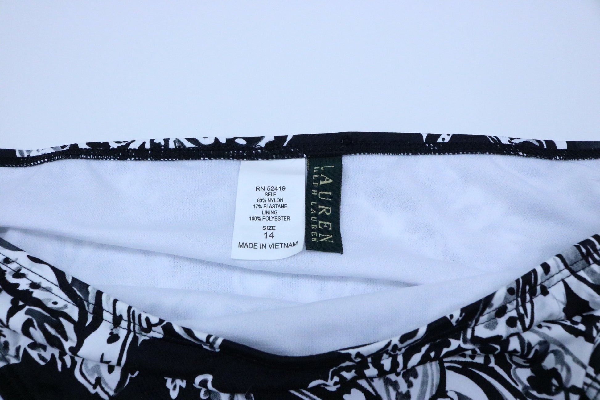 Lauren Ralph Lauren Swimwear Deauville Paisley Hipster Bikini Bottom Size 14 - Designer-Find Warehouse - 2