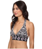 Tommy Bahama Womens Vintage Paisley Black Cave Border Halter Bikini Top Size XS - Designer-Find Warehouse - 2